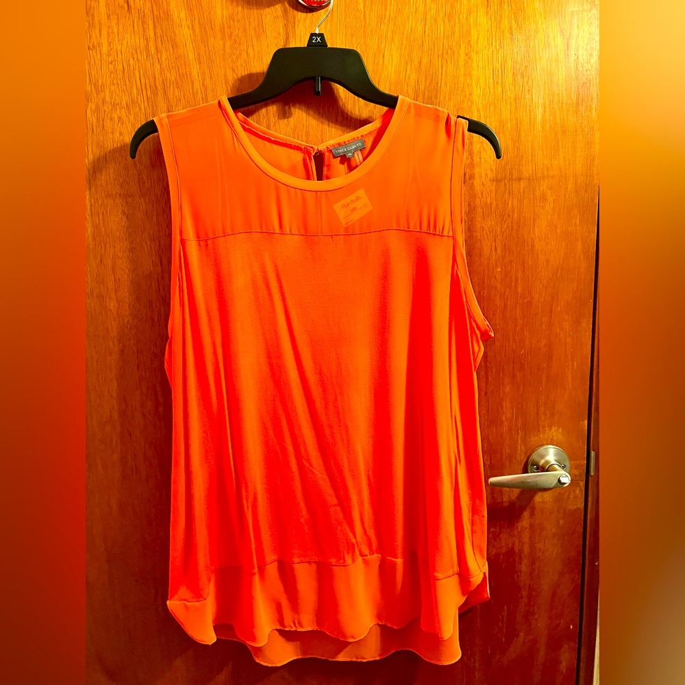 Orange blouse, Vince Camuto, Size 2X